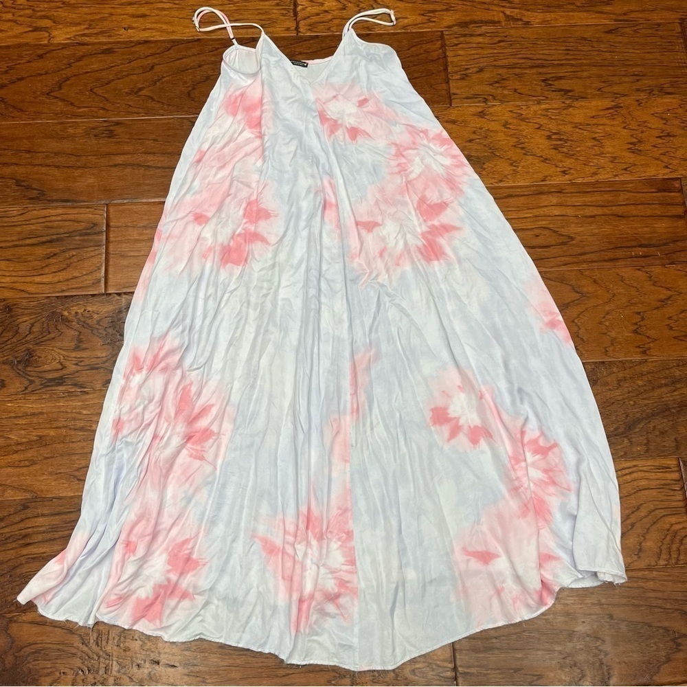 ZARA‎ Tie Dye Satin Effect Dress